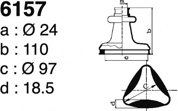 DEPA 6157 Bellow Set, drive shaft